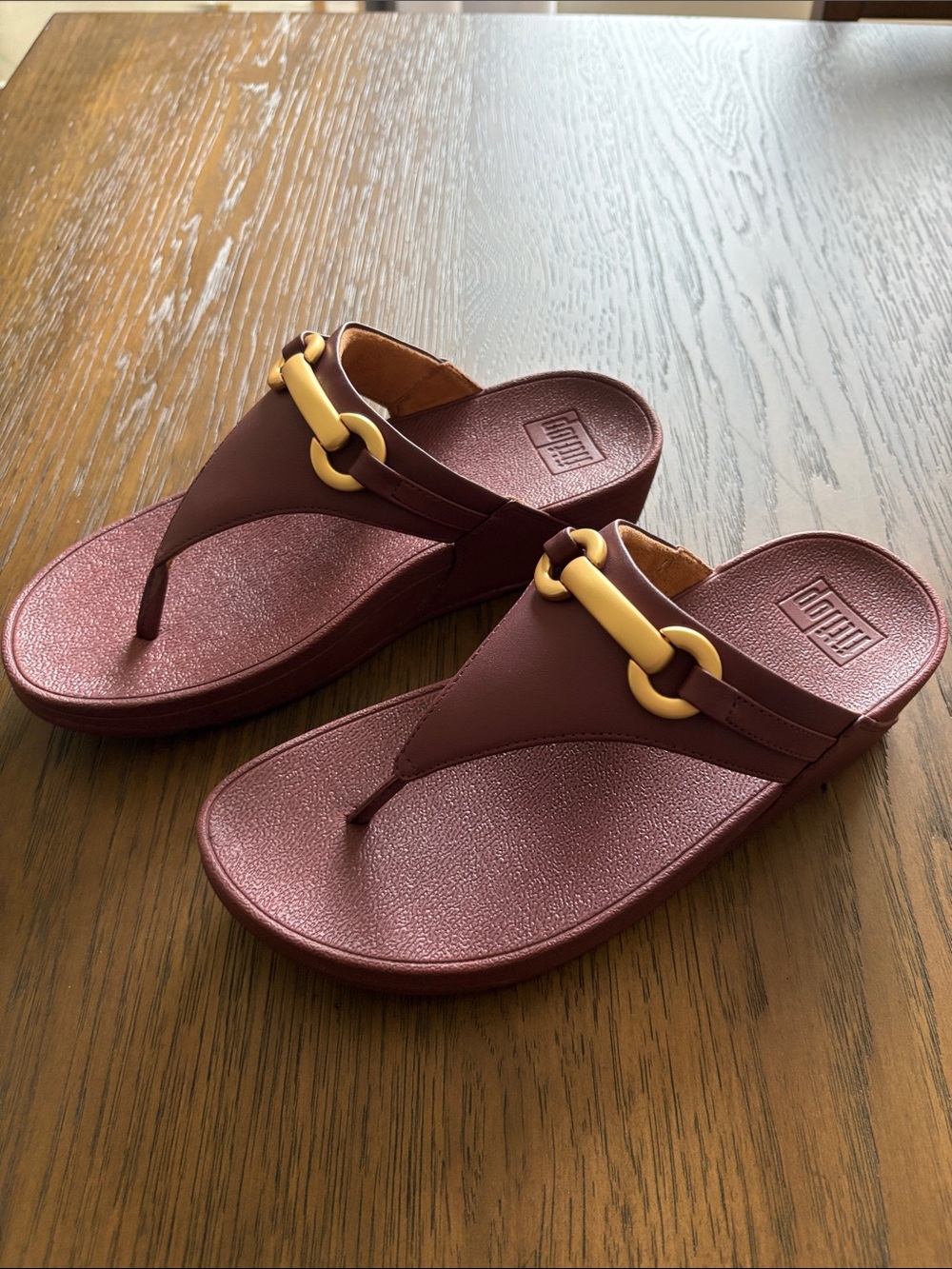 Fitflop Black Fino Stone Trim Toe-Post Sandals Label - Picture 4 of 5
